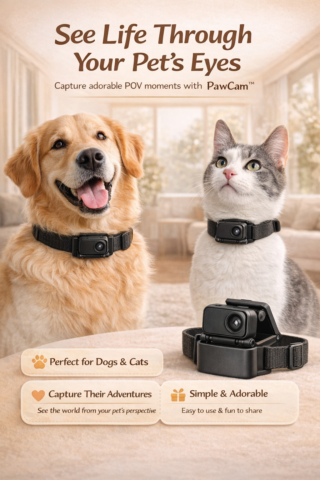 PawCam™ Pet Collar Camera
